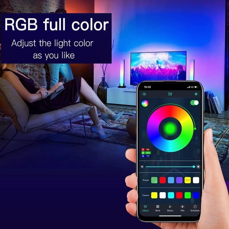 RGB Smart Music Sync LED Lamp with IR Remote and Smart APP