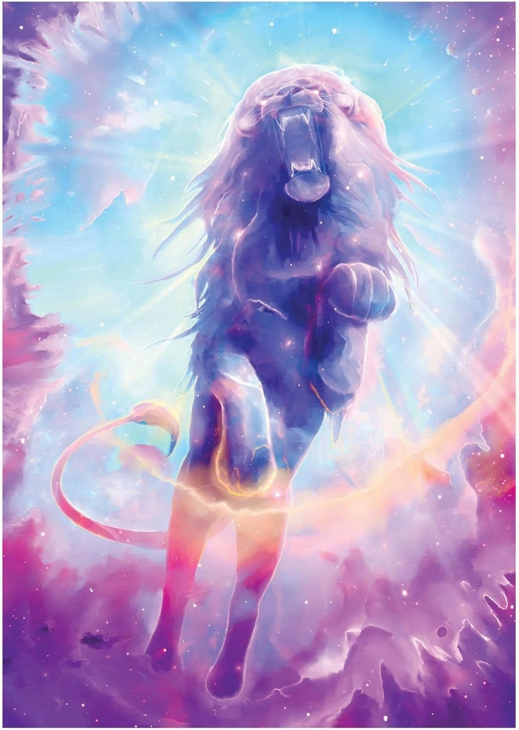 Roar of the Heavens Fantasy Lion Puzzle For Adults And Kids | Difficult 1000 Piece Jigsaw Puzzle Toy | Fun Quarantine Gift | Interactive Brain Teaser Challenge For Game Night | 28 x 20 Inches