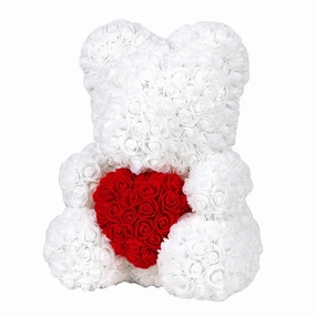 Rose Teddy Bear Gift Box with LED Lights