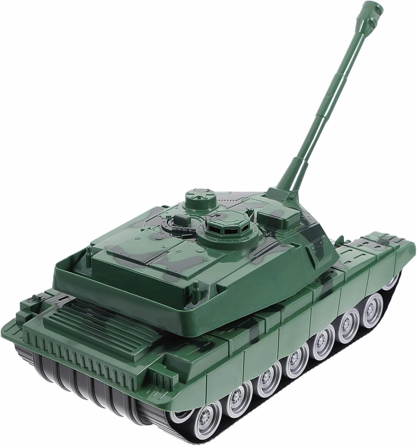 Rotatable Turret Tank Model Tank Simulation Inertial Drive Scene Decoration Present for Collectors