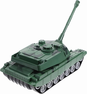 Rotatable Turret Tank Model Tank Simulation Inertial Drive Scene Decoration Present for Collectors