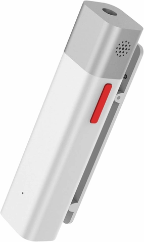 SabineTek Official SmartMike  Ultra-Compact Wireless Bluetooth Microphone Long Distance Audio Recording Noise Reduction Lavalier Mic (14g) (White)