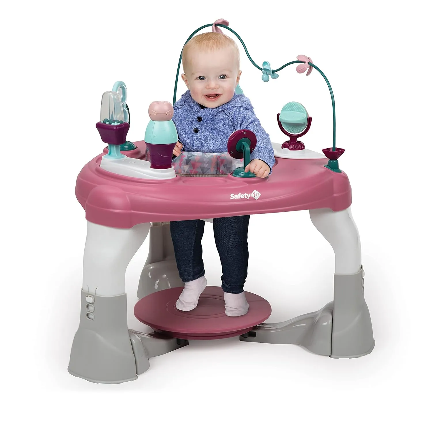 Safety 1st Grow and Go 4-in-1 Stationary Activity Center, Oslo Pink