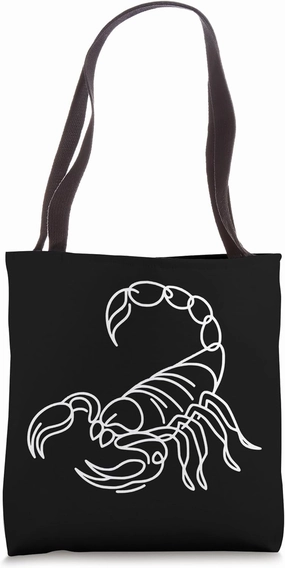 Scorpion Arachnid Line Art Arthropod Art Zoologist Tote Bag