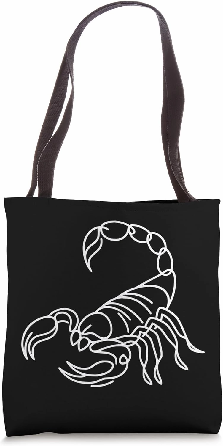 Scorpion Arachnid Line Art Arthropod Art Zoologist Tote Bag