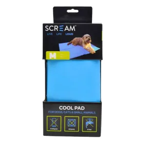 Scream Dog Cool Mat Loud Blue