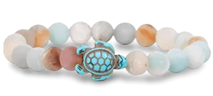 Sea Turtle Bracelet Journey - Sky Stone