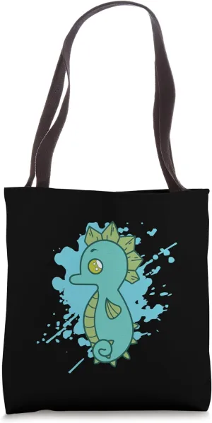 Seahorse japanese Kawaii Style Animal Tote Bag