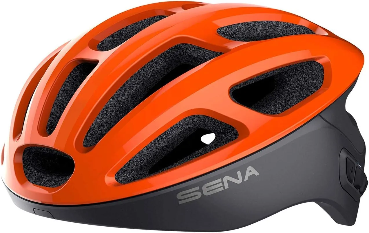 Sena R1 Smart Communications Helmet (Electric Tangerine, Large)