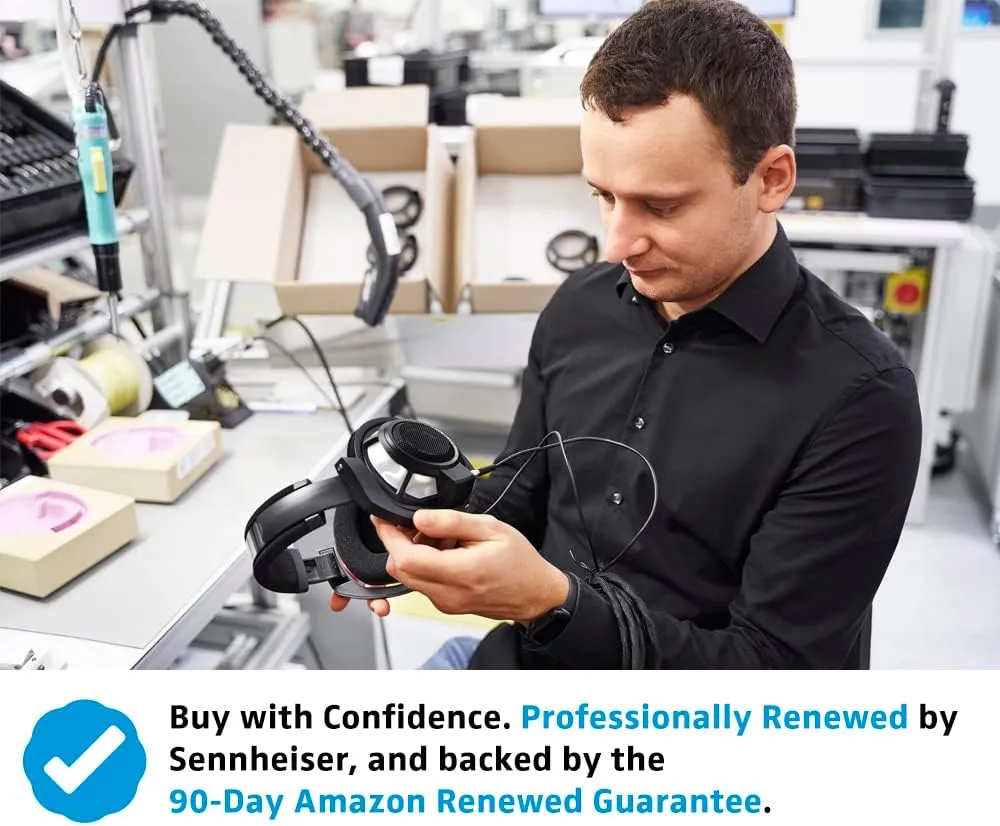 SENNHEISER Momentum 4 Wireless Headphones - Bluetooth Headset for Crystal-Clear Calls with Adaptive Noise Cancellation, 60h Battery Life and Customizable Sound, White (Renewed)