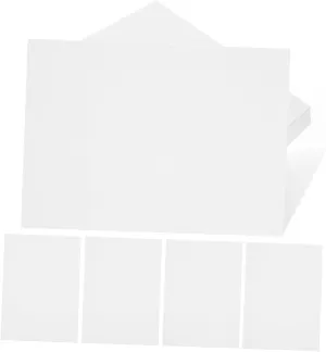 SEWACC 50sheets Blank Watercolor Drawing Paper Art Paper for Boys and Girls and Artists Smooth for Sketching and Painting for Home and School Use