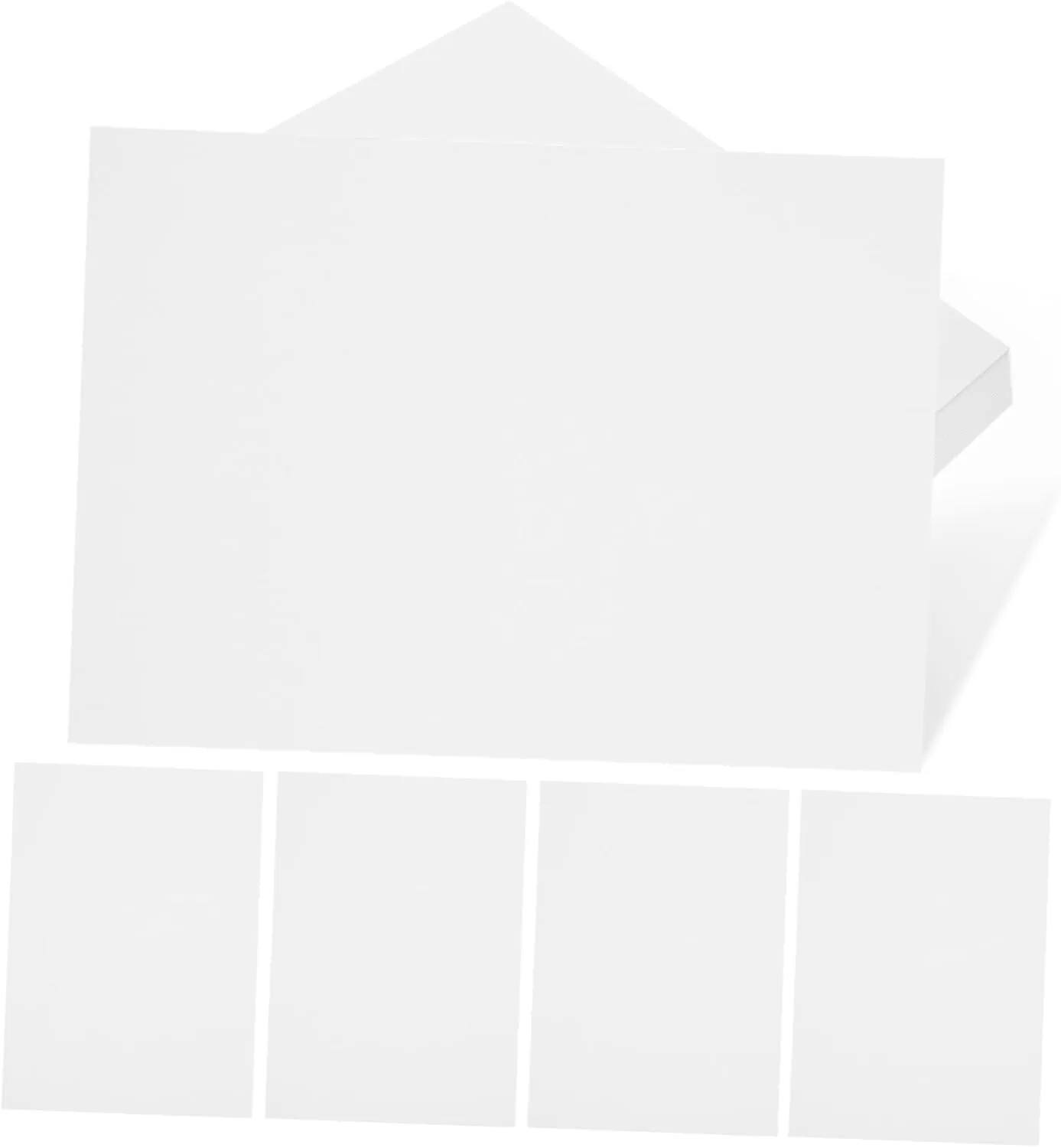 SEWACC 50sheets Blank Watercolor Drawing Paper Art Paper for Boys and Girls and Artists Smooth for Sketching and Painting for Home and School Use