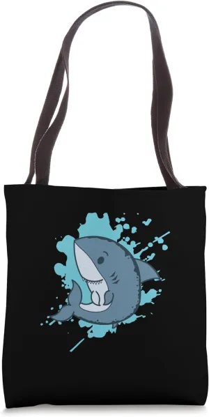 Shark in japanese Kawaii Style Animal Tote Bag