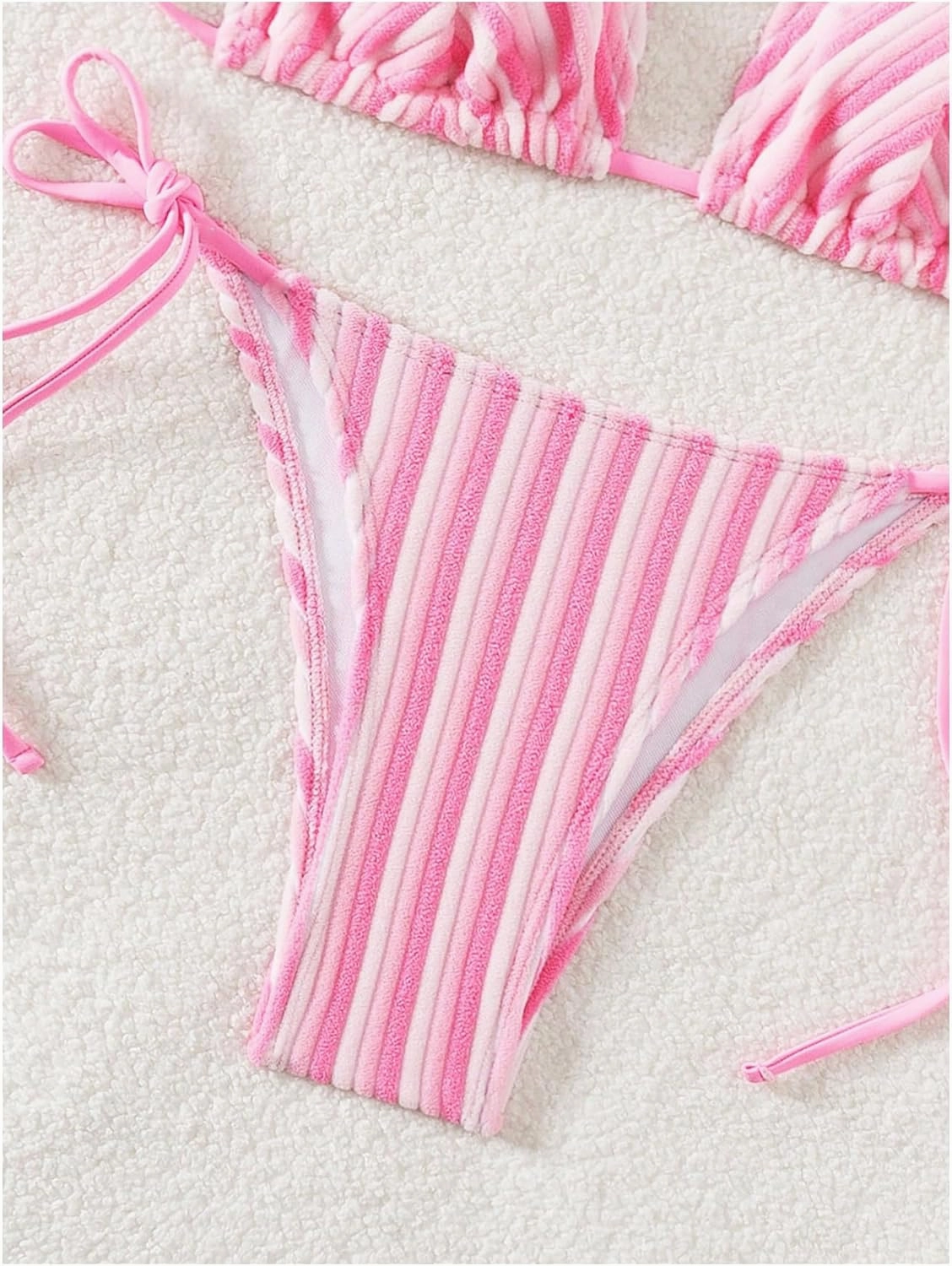SHENHE Women's 2 Piece Swimsuit Floral Print Halter Tie Side Triangle Bikini Set
