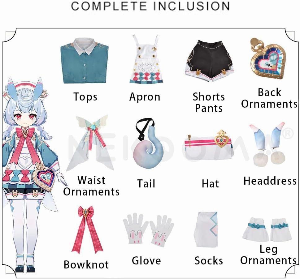 Sigewinne Cosplay Costume for Genshin Costume Outfit Set Game Cos