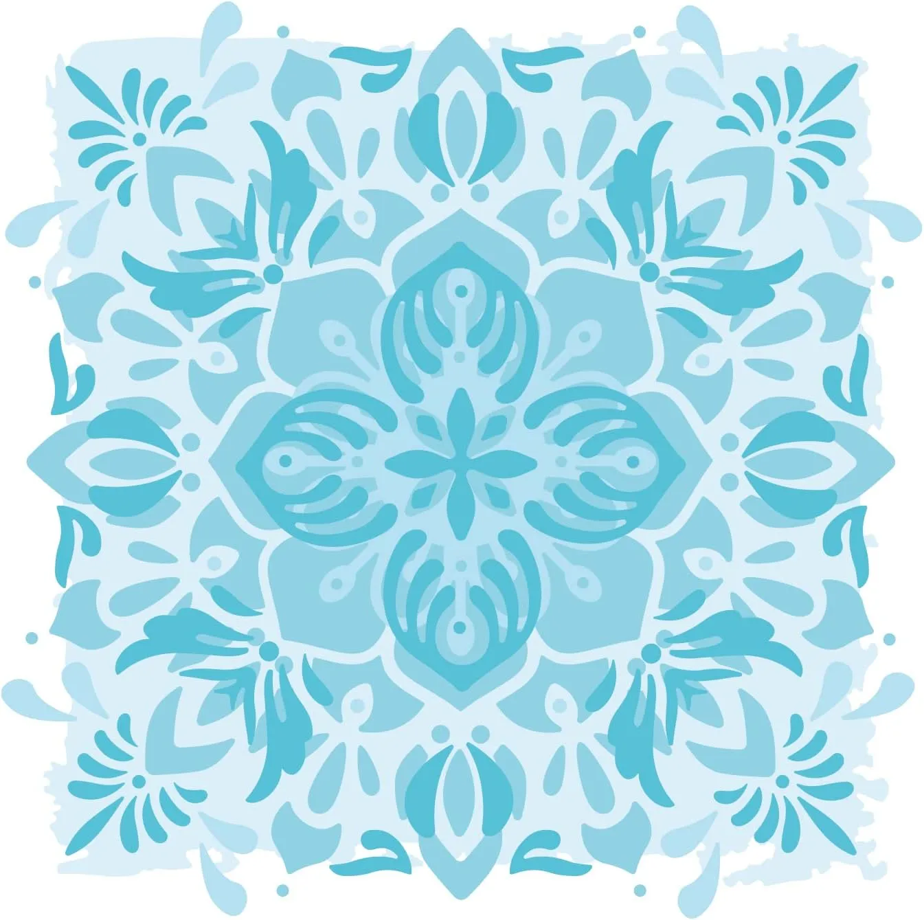 Sizzix Layered Reusable Crafts 4PK Mosaic Flowers by Jessica Scott | 664919 | Chapter 4 2022 Stencils, One Size, Mulitcolour