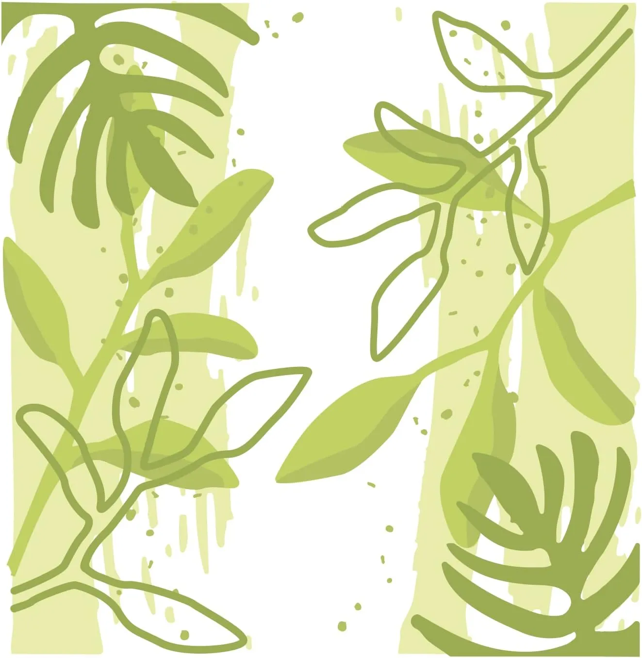 Sizzix Layered Reusable Crafts 4PK Watercolor Leaves by Olivia Rose | 664918 | Chapter 4 2022 Stencils, Mulitcolour