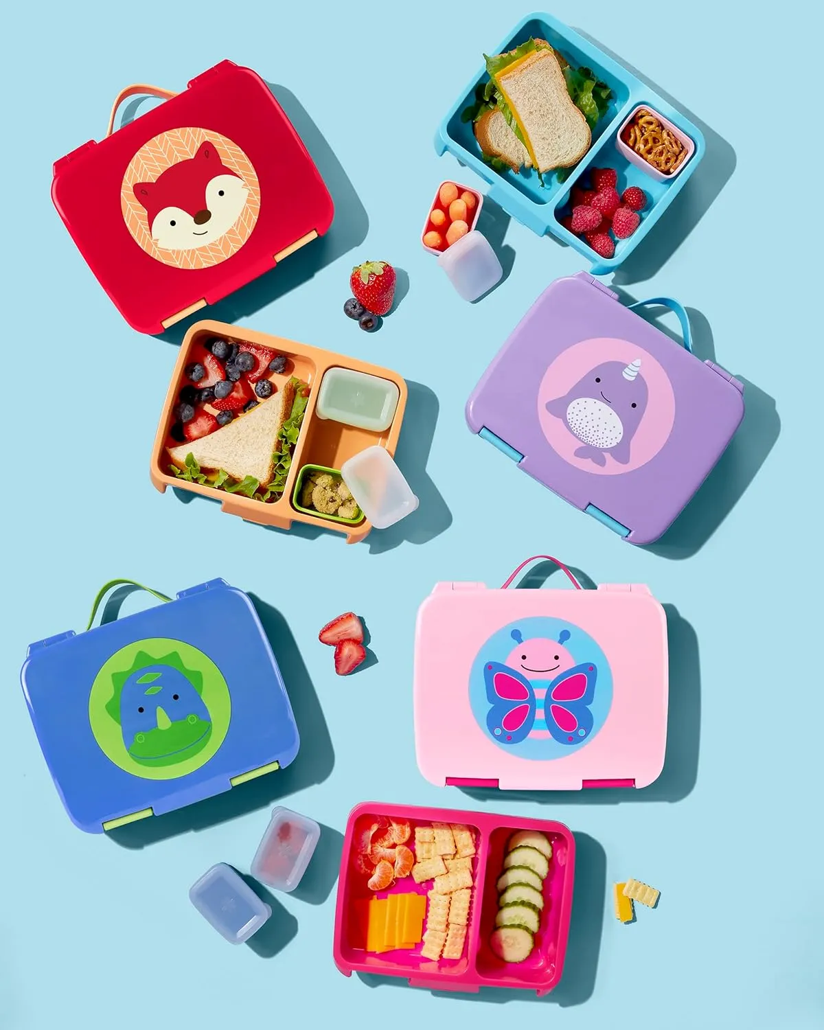 Skip Hop Kids Bento Lunch Box, Ages 3 , Zoo Fox