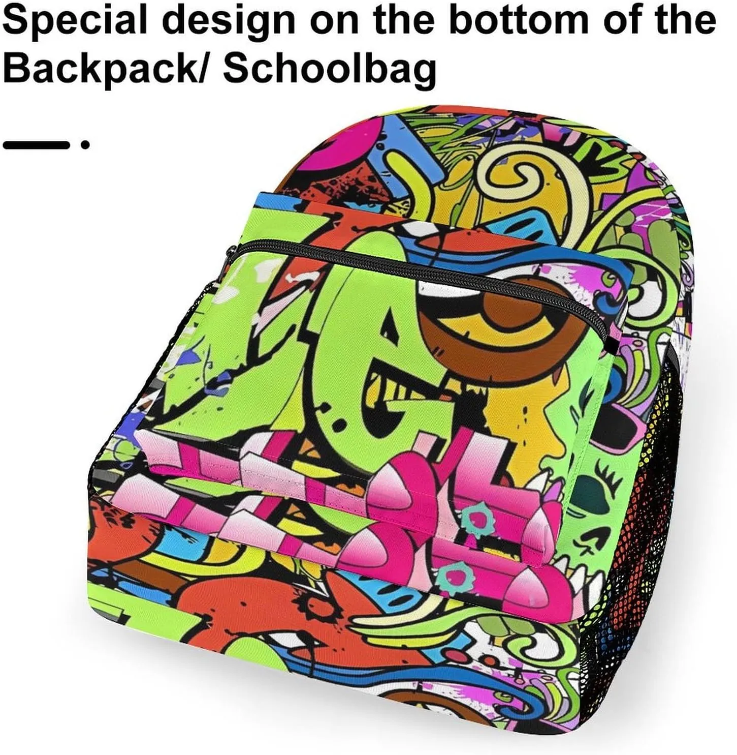 Small Backpacks Personalized Graffiti Drawing Printing Travel Bag Lightweight Travel Backpack For Women Men