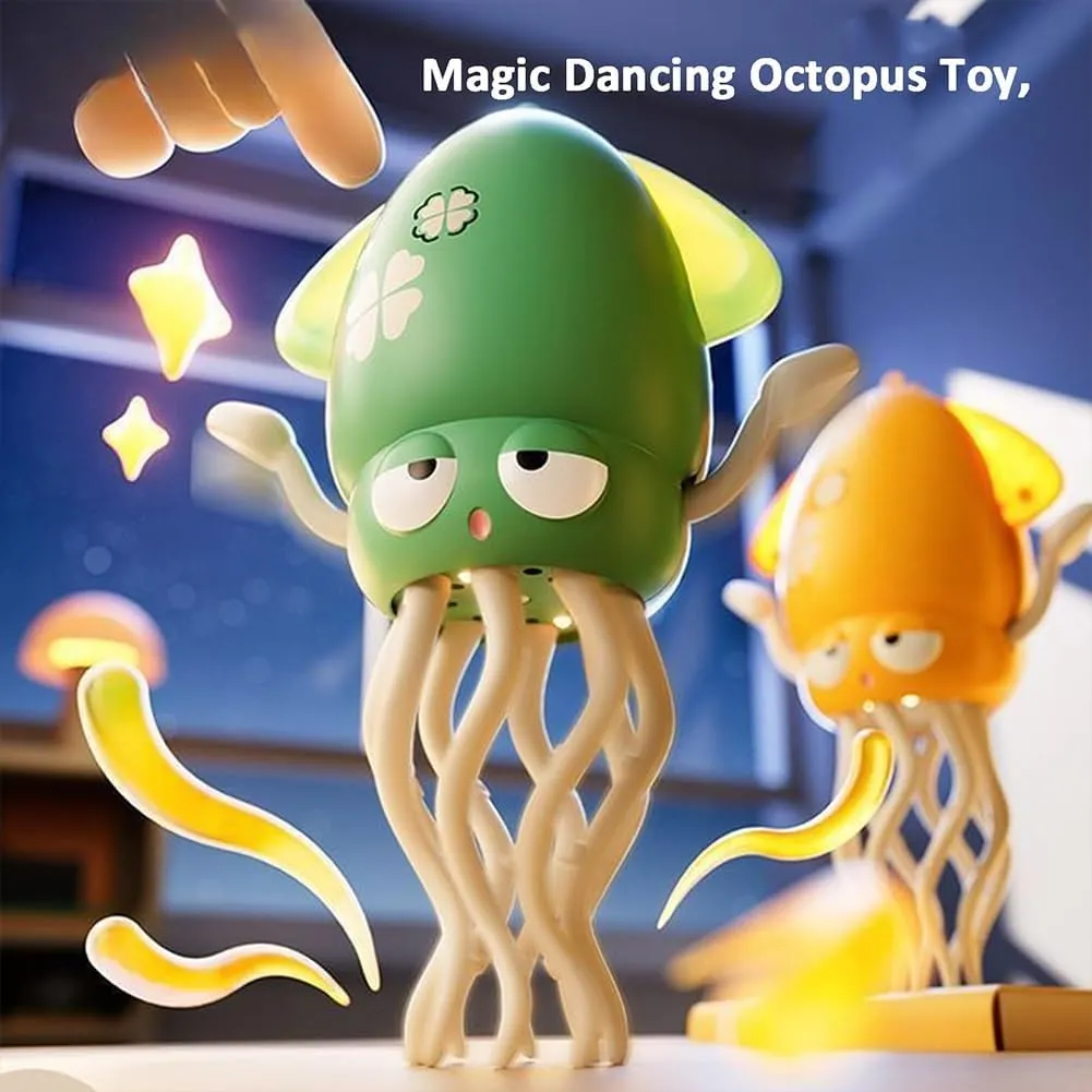 Smart Tentacle Explorer, Electric Dancing Octopus Toy, Automatic Playful Wiggly Wonder Octopus, Magical Crawling Moving Squid with LED Lights & Music, Smart Interactive Magic Mover(3PCS)