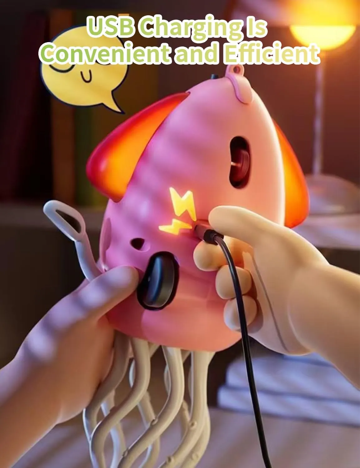 Smart Tentacle Explorer, Wiggly Wonder Octopus, Dancing Octopus Toy, Fun Electric Automatic Obstacle Avoidance Sensor Toy, with LED Dance & Music Interactive for Boys and Girls (Yellow Pink)
