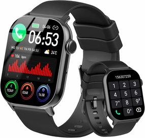 Smart Watch(Answer/Make Call), 1.96" HD Smartwatch for Men Women, 2025 New Fitness Watch with 100  Sport Modes, Heart Rate/Sleep/SpO2/Calories Monitor, IP68 Waterproof Activity Tracker for Android iOS
