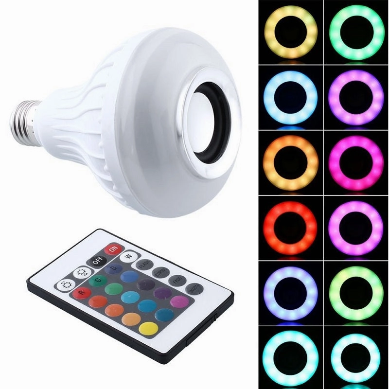 Smart Wireless LED Bulb Lamp With Music Audio Speaker