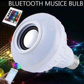 Smart Wireless LED Bulb Lamp With Music Audio Speaker