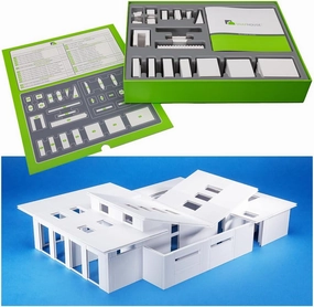 SnapHouse Architectural Scale Model Building Kit (452 Piece), Architecture Model Kit for Adults and Kids Ages 15 