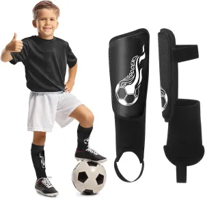 Soccer Shin Guards for Kids Youth 4-8, 8-14, Lightweight Adjustable Strap Soccer Shin Pads with Ankle Protection Protective Football Equipment for Boys Girls Teens