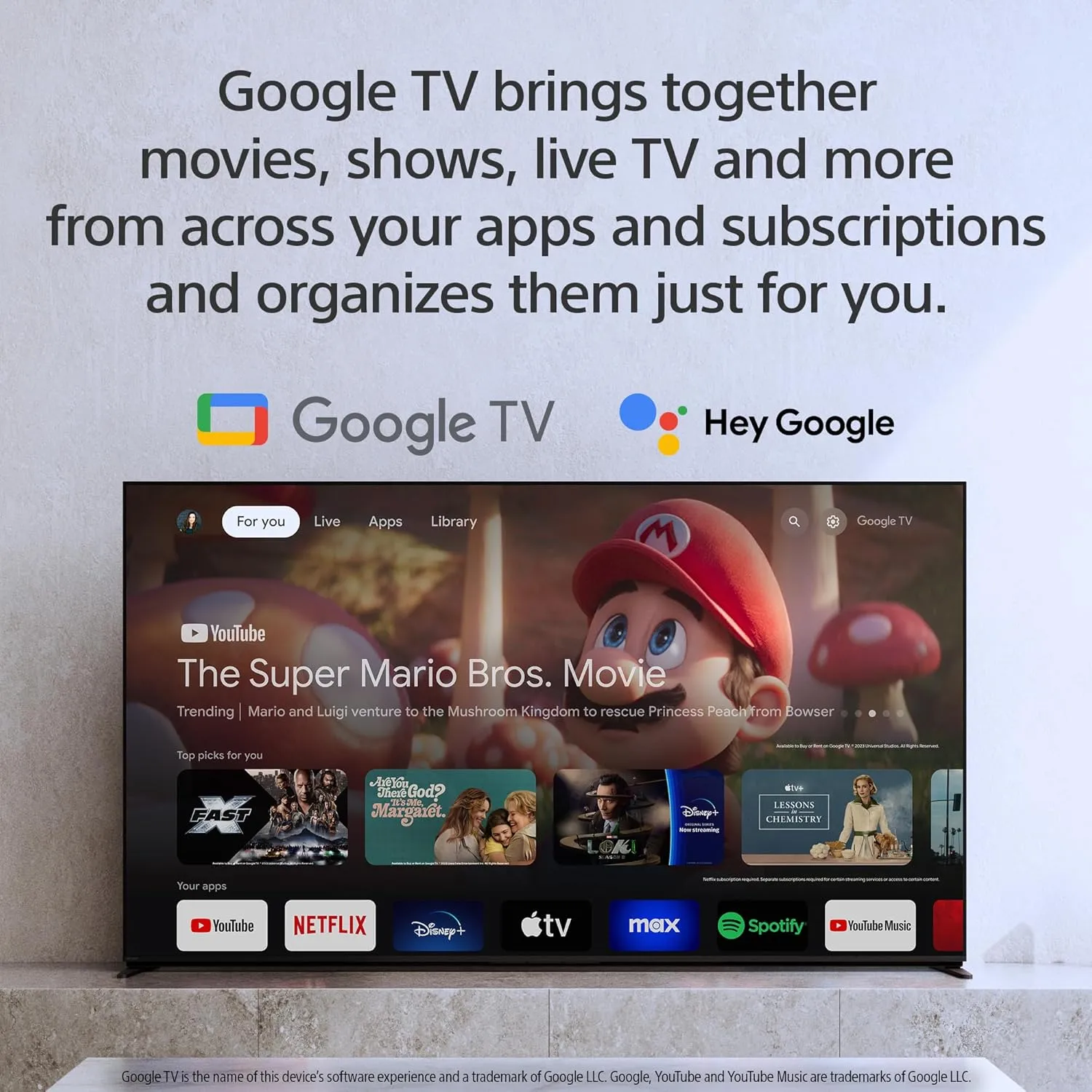 Sony 85-Inch Class 4K Ultra HD BRAVIA 3 LED Smart TV with Google TV, Dolby Vision HDR, and Exclusive Features for PlayStation®5 (K-85S30), 2024 Model