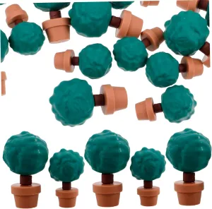 Sosoport 20pcs Miniature Trees Dollhouse Potted Plants Model Trees Miniature Garden Fairy Garden Decorations
