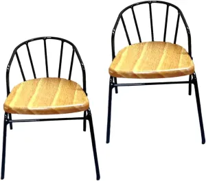 Sosoport 2Pcs Miniature Chair for Dollhouse Nordic Style Backrest Chairs Lightweight and Compact Furniture for Lovely House Decor and Landscaping Dollhouse Accessories