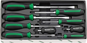 Stahlwille 96469315 DRALL  Set of Screwdrivers, 9 Piece Set, Includes Screwdrivers for Slotted Screws, Electrician, Carburettor and Cross Head Screwdrivers, Industrial-Grade, Made in Germany
