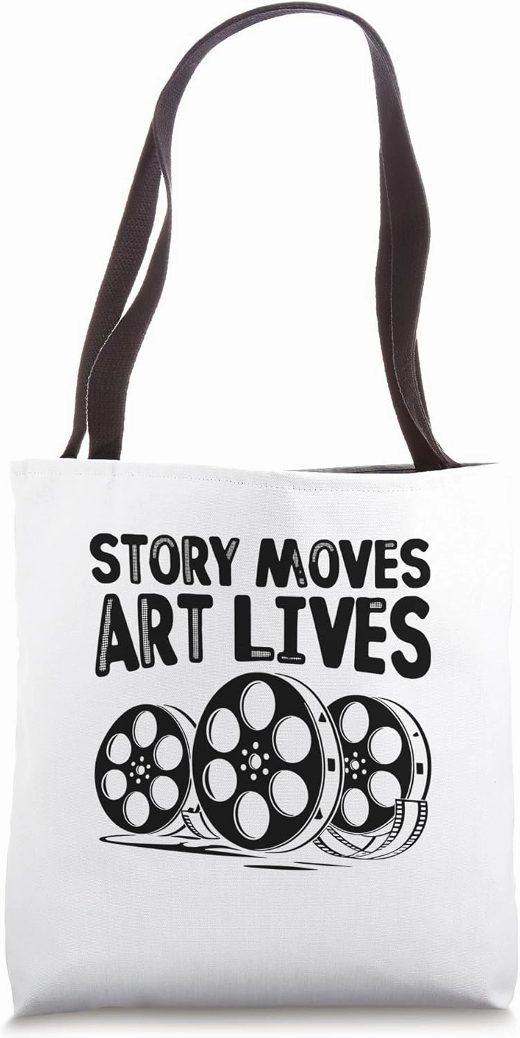Story Moves Art Lives Animation Sketch Animate Storytelling Tote Bag