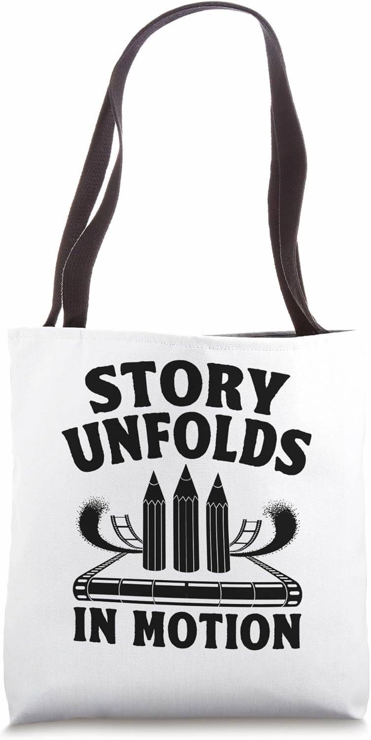 Story Unfolds In Motion Animation Draw Sketch Animate Tote Bag