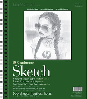 Strathmore Sketch Pad of 100 Recycled Drawing Paper 11x14