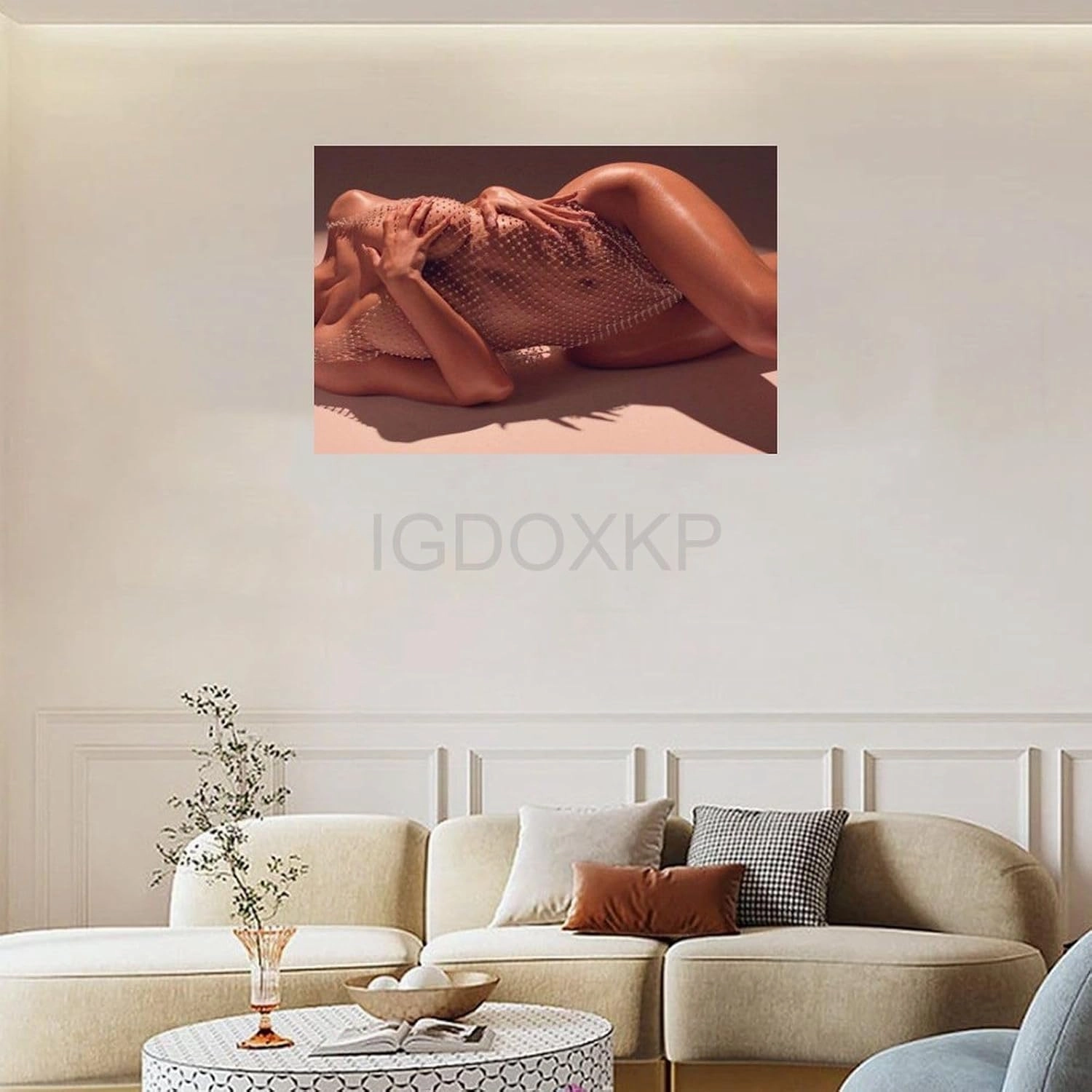 SUKWA Kylie Jenner Model Photography Art Poster Bedroom Sexy Bikini Poster13 Canvas Poster Bedroom Decor Office Room Decor Gift Unframe-style 12x08inch(30x20cm)