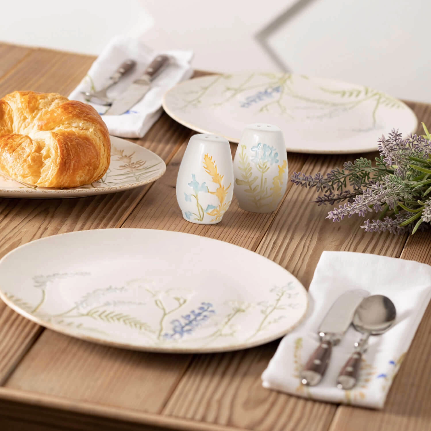 Sullivans Herb Imprinted Salt & Pepper - Set of 2