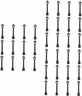 SUPVOX 3sets Light Lamp Ornament Mini Lamp Decor Plastic Material Compact Street Light Model for Miniature House 12pcs*3