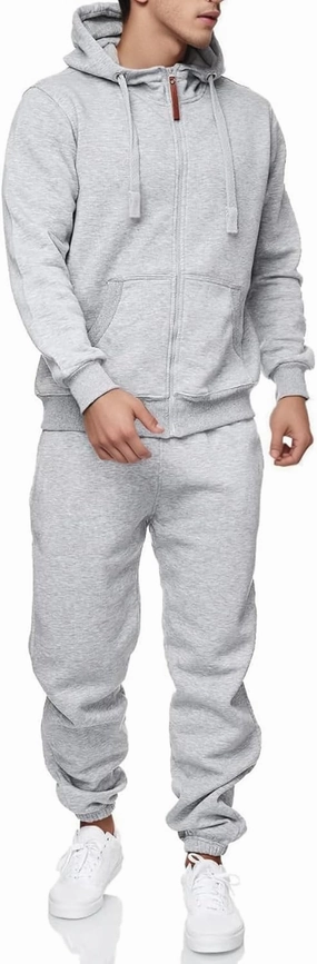 Sweatsuits for Men 2 Piece Men's Jogging Tracksuit Set Hoodie Casual Athletic Long Sleeve Zipper Suit Set