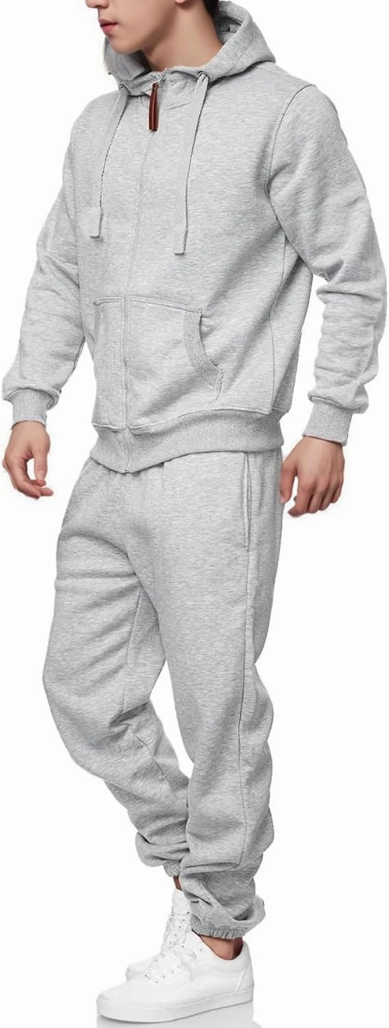 Sweatsuits for Men 2 Piece Men's Jogging Tracksuit Set Hoodie Casual Athletic Long Sleeve Zipper Suit Set