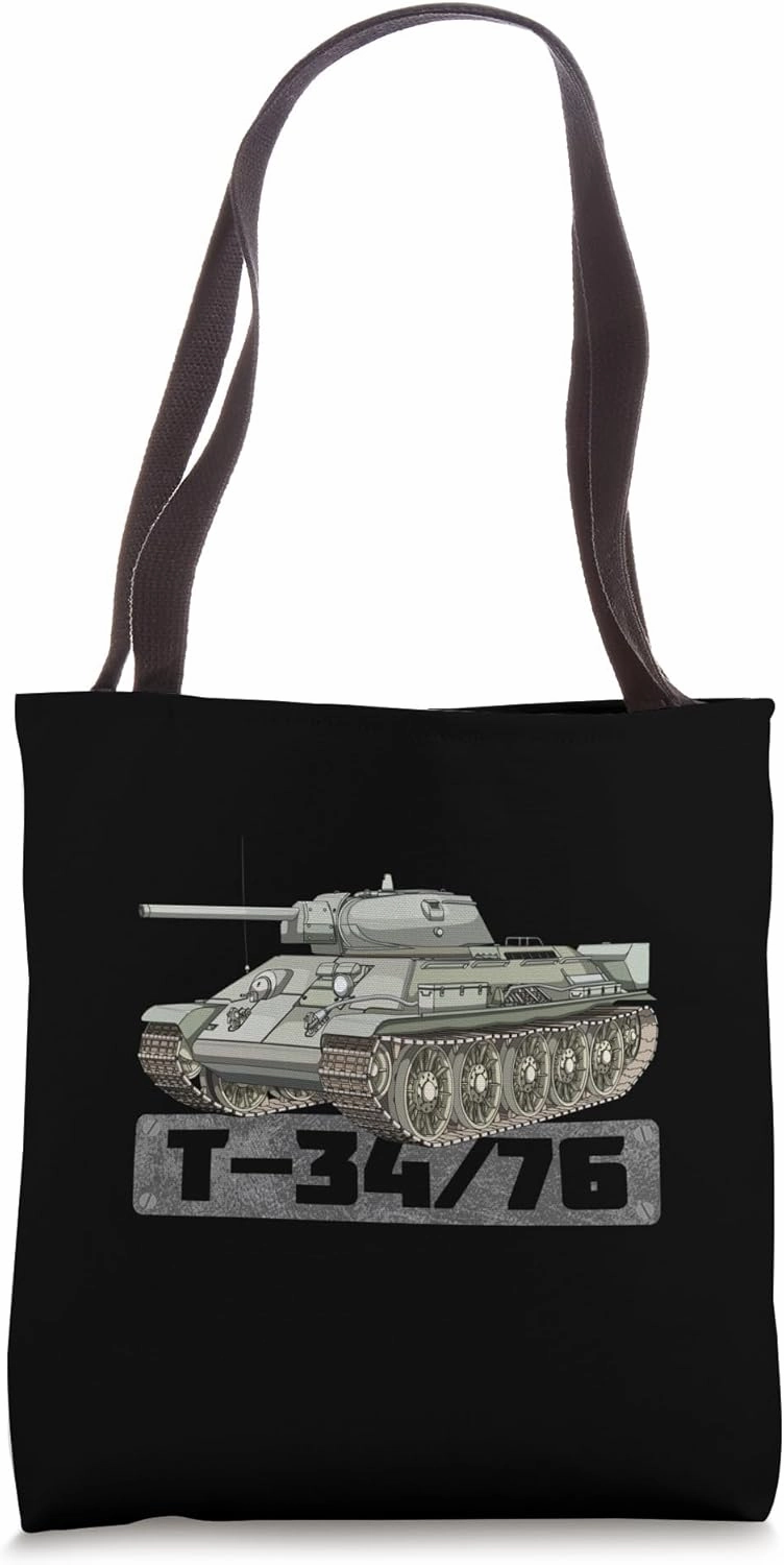 T-34 76 Russian WW2 Tanks Memorabilia Tote Bag