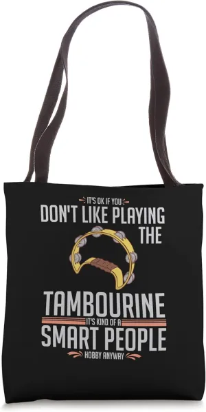 Tambourine Instrument Drum Player Music Beginner Lesson Tote Bag