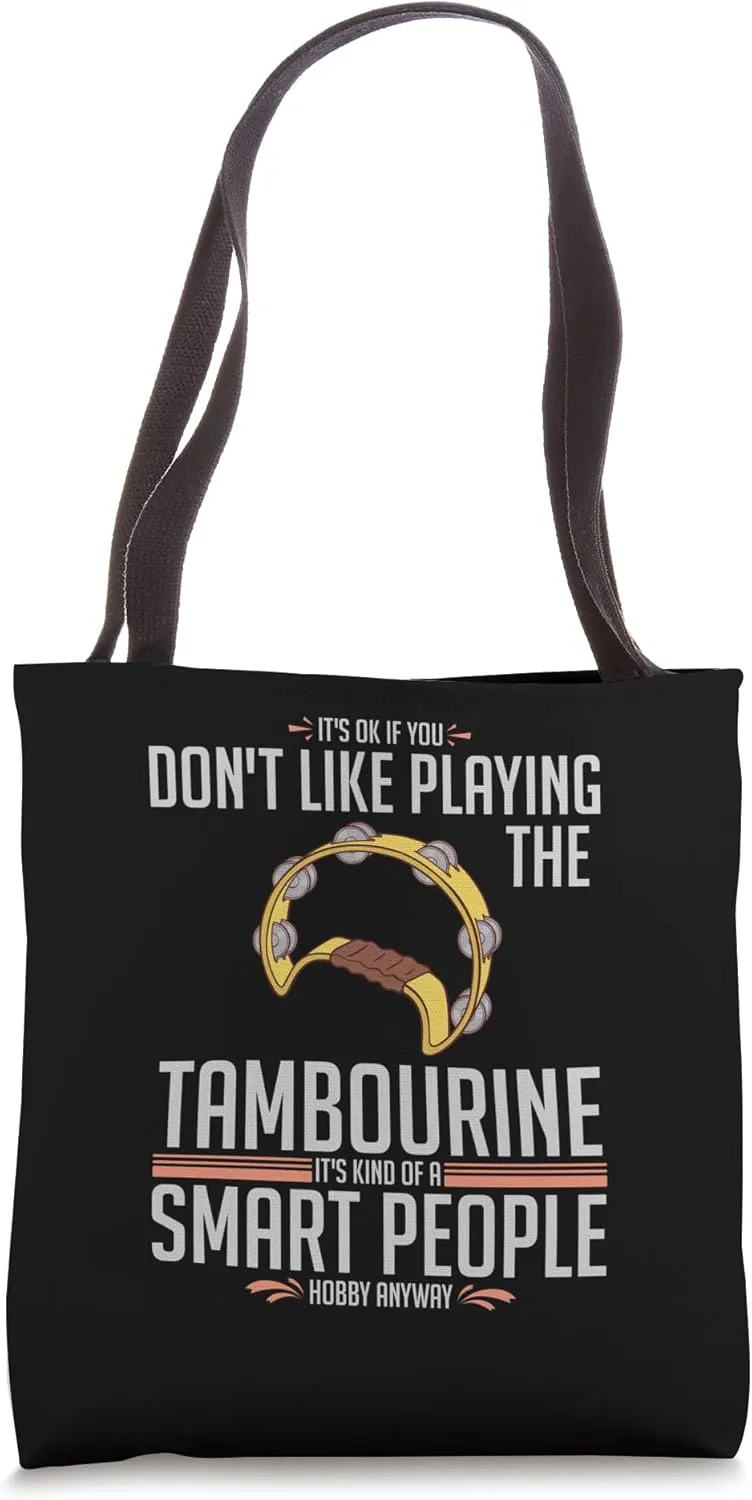 Tambourine Instrument Drum Player Music Beginner Lesson Tote Bag