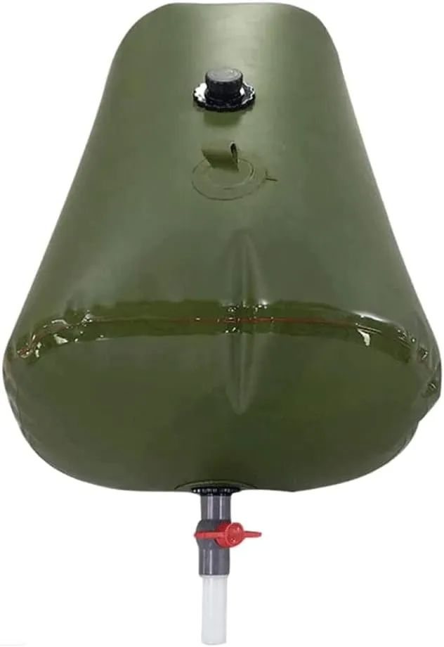 TCHAU Outdoor Construction Watering Soft Drought-Resistant Bag Water Storage Bladder Emergency Collapsible Tanks Tank Bucket Portable Container with Valve