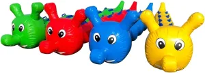 Team Building Games 4 PCS Field Day Outdoor Team Gaming Play, Inflatable Caterpillar Toys for Cooperative Team Competition Sports Games, Yellow/Red/Blue/Green