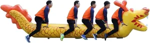 Team Building Games Field Day Outdoor Activities Teamwork Games Inflatable Toys, School Club Fun Sports Meet Group Competition Game Equipment(5 Seats/L-3.5M)