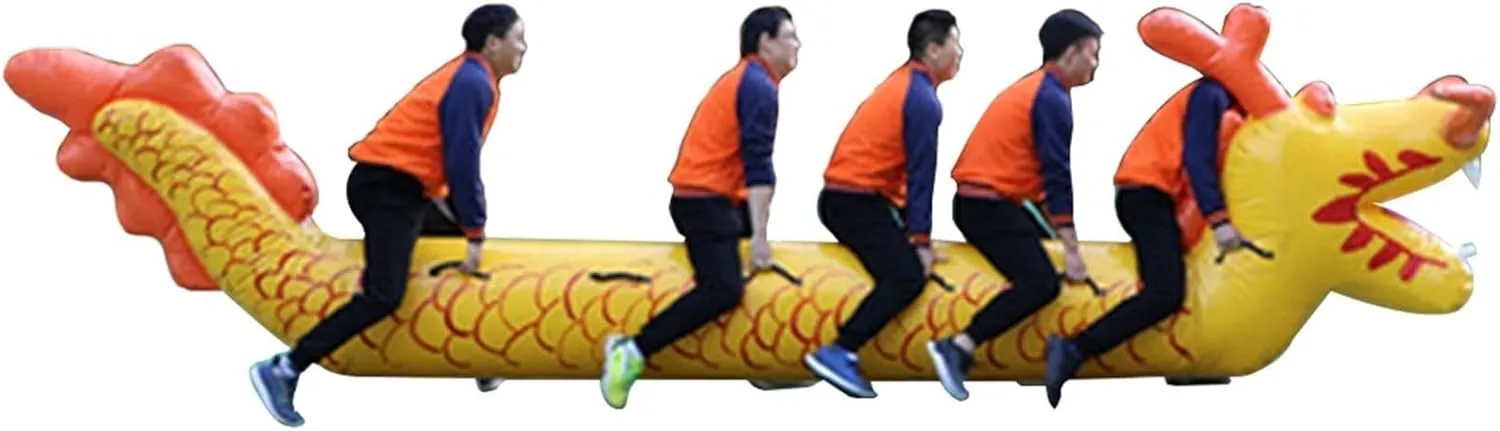 Team Building Games Field Day Outdoor Activities Teamwork Games Inflatable Toys, School Club Fun Sports Meet Group Competition Game Equipment(5 Seats/L-3.5M)
