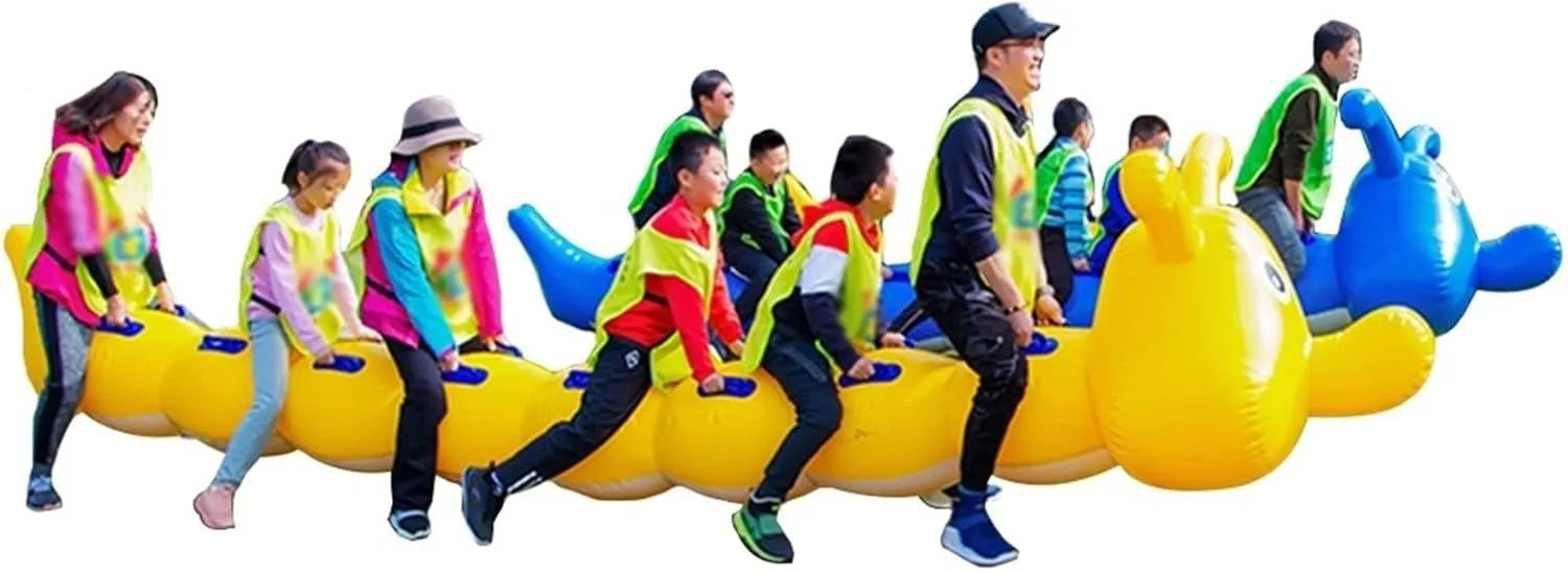 Team Building Games Field Day Outdoor Team Gaming Play, Fun Games Inflatable Toy Equipment, Team Building Improve Relationship Activity Game(12 seats/L-6M)